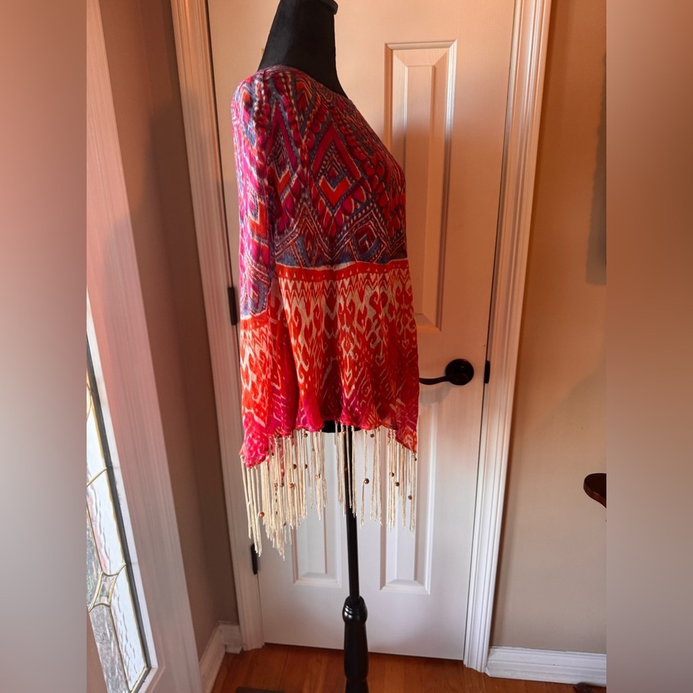 Chico's Phoebe Triangle Multicolor Patterned 100%… - image 7